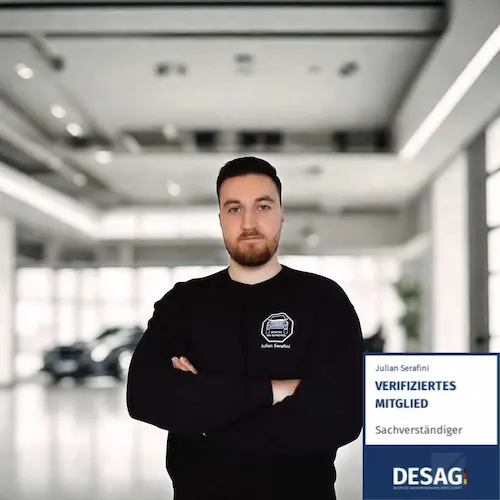 Kfz-Gutachter Julian Serafini, verifiziertes Mitglied bei DESAG
